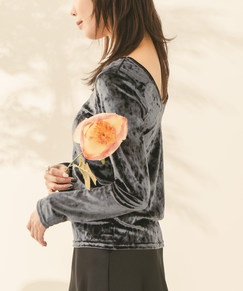 ETRETOKYO ベロアトップス　新品未使用 リングドットベロアトップス(F BROWN): トップス │ ETRE TOKYO