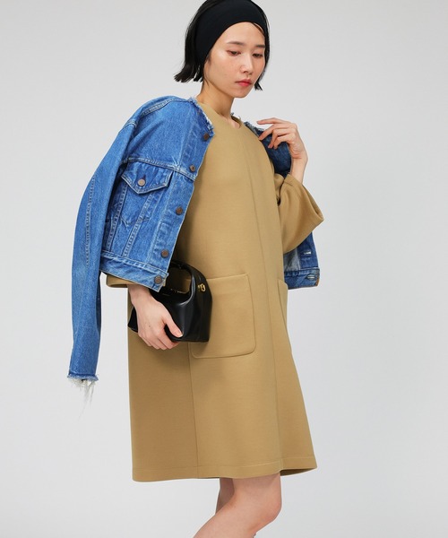 BABYLONE（バビロン）の「ミニマルミニワンピース（ワンピース・レディース・ブラック/ベージュ・フリー）」の22枚目の写真