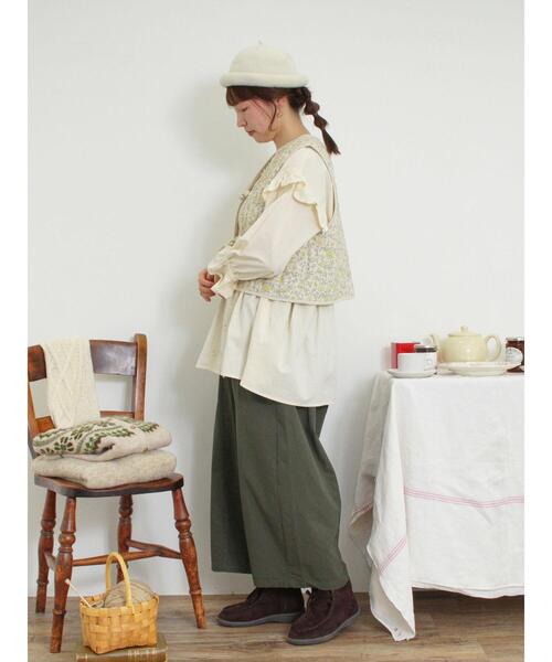 Samansa Mos2(サマンサ モスモス)の「ワークバレルパンツ(その他パンツ・レディース・チャコールグレー/カーキ/ベージュ・F)」の10枚目の写真