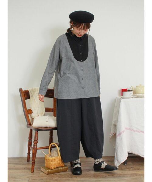 Samansa Mos2(サマンサ モスモス)の「ワークバレルパンツ(その他パンツ・レディース・チャコールグレー/カーキ/ベージュ・F)」の22枚目の写真