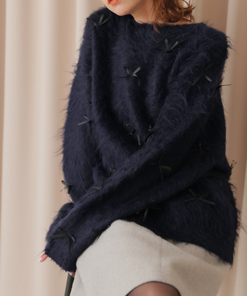 トップス SLOBE IENA habi Ribbon Knit SLOBE IENA（スローブイエナ）の「habi Ribbon Knit（ニット