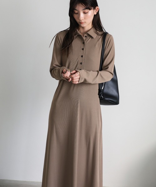 セール】ポロリブワンピース（ワンピース）｜select MOCA（セレクト