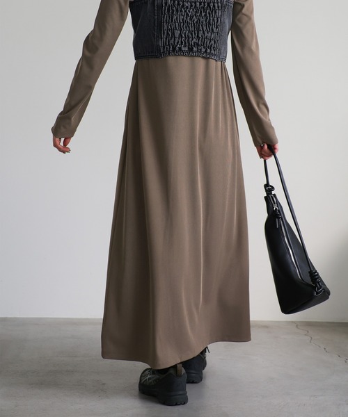 select MOCA(セレクトモカ)の「ポロリブワンピース(ワンピース・レディース・ブラック/モカ・SMALL/MEDIUM/LARGE)」の16枚目の写真