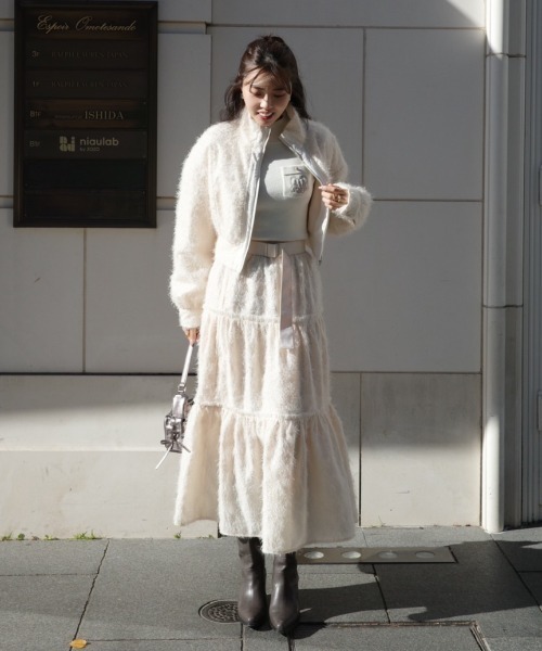 セール】ニュアンスバリエーションジャストウェストフレアスカート