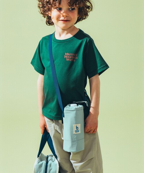 こども ビームス（コドモビームス）の「ボトル ホルダー 2025（水筒・キッズ・ピンク/ケリーグリーン・ONE SIZE）」の2枚目の写真