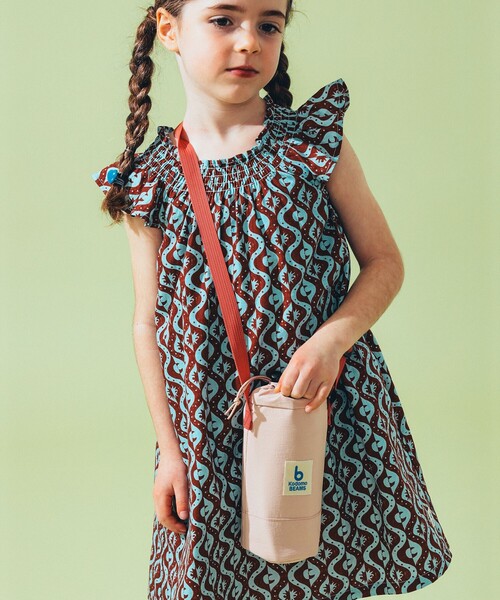 こども ビームス（コドモビームス）の「ボトル ホルダー 2025（水筒・キッズ・ピンク/ケリーグリーン・ONE SIZE）」の3枚目の写真