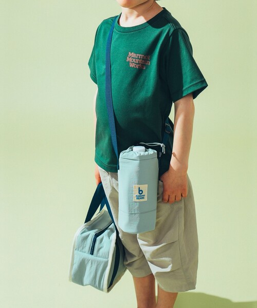 こども ビームス（コドモビームス）の「ボトル ホルダー 2025（水筒・キッズ・ピンク/ケリーグリーン・ONE SIZE）」の5枚目の写真