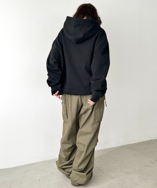 HUF(ハフ)の「HUF(ハフ)/BALBOA P/O HOODIE/パーカー スウェット フーディー オーバーサイズ ロゴプリント(パーカー・レディース・ブラウン/ブラック・XXL/XL/L/M)」の16枚目の写真
