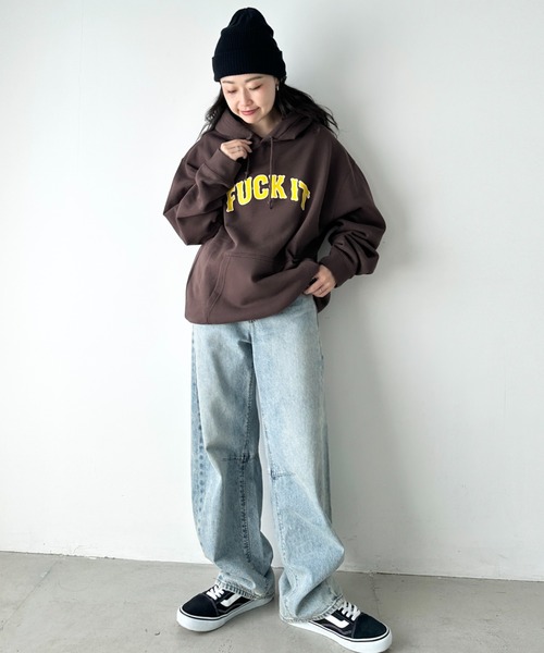 HUF(ハフ)の「HUF(ハフ)/BALBOA P/O HOODIE/パーカー スウェット フーディー オーバーサイズ ロゴプリント(パーカー・レディース・ブラウン/ブラック・XXL/XL/L/M)」の22枚目の写真
