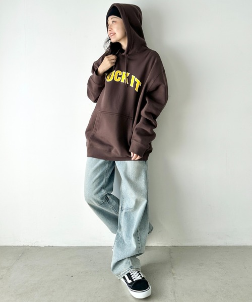 HUF(ハフ)の「HUF(ハフ)/BALBOA P/O HOODIE/パーカー スウェット フーディー オーバーサイズ ロゴプリント(パーカー・レディース・ブラウン/ブラック・XXL/XL/L/M)」の21枚目の写真