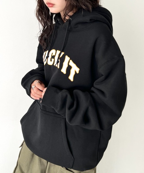 HUF(ハフ)の「HUF(ハフ)/BALBOA P/O HOODIE/パーカー スウェット フーディー オーバーサイズ ロゴプリント(パーカー・レディース・ブラウン/ブラック・XXL/XL/L/M)」の4枚目の写真