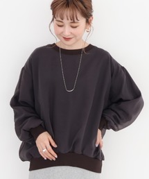 オーガンジーレイヤードスウェット