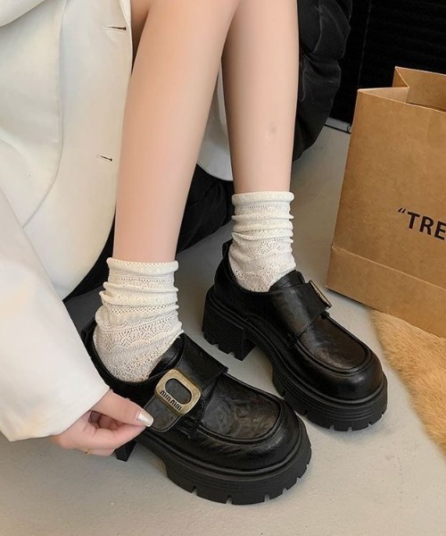 SHEPP（シープ）の「モンクストラップ 厚底ローファー（ローファー・レディース・ブラック/ブラウン・M/S/L）」の8枚目の写真