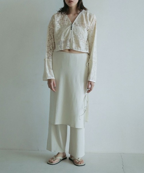 anuke（アンヌーク）の「anuke Layered Cut Pants レイヤードカット