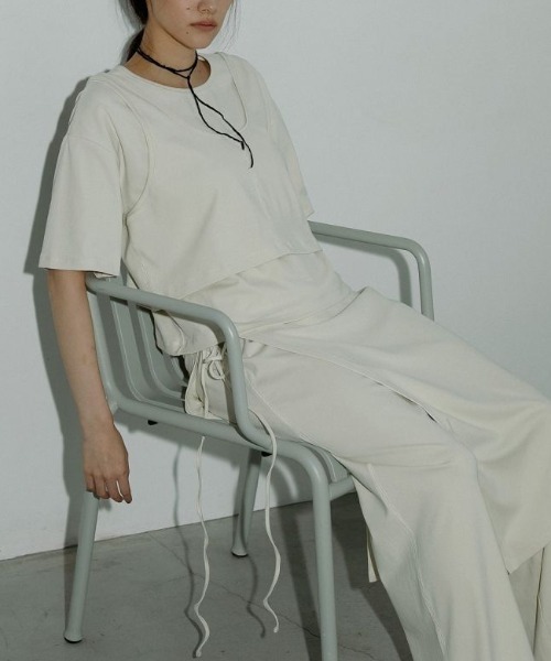 anuke（アンヌーク）の「anuke Layered Cut Pants レイヤードカット