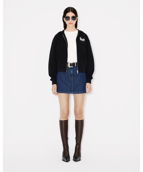 【カジュアル♪】KENZO エンブロイダリージップアップフーディー 'KENZO Pop' エンブロイダリー ジップ フーディー