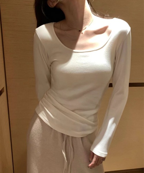 MAISON DE THERESE（メゾン ド テレーズ）の「ブラジャー付きニットトップス（ニット/セーター・レディース・ブラック/ブラウン/アイボリー・FREE）」の5枚目の写真