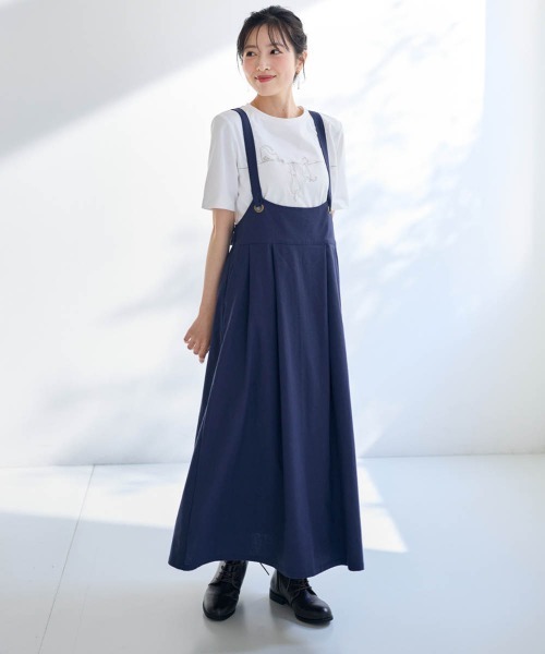 SMILE LAND(スマイルランド)の「<大きいサイズ>綿100%猫刺しゅうTシャツ【Otona Purete】(Tシャツ/カットソー・レディース・ブラック/オフホワイト・LL/3L/5L/L/4L)」の7枚目の写真