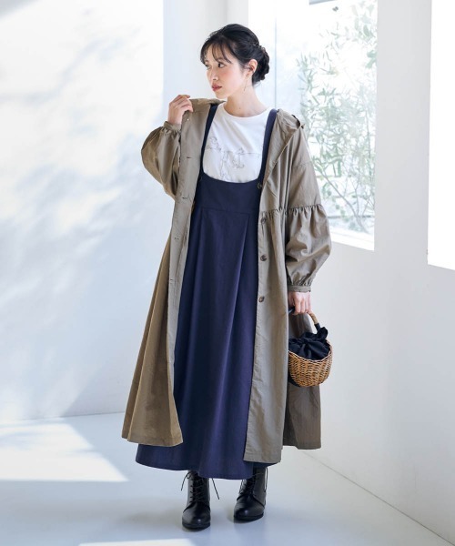 SMILE LAND(スマイルランド)の「<大きいサイズ>綿100%猫刺しゅうTシャツ【Otona Purete】(Tシャツ/カットソー・レディース・ブラック/オフホワイト・LL/3L/5L/L/4L)」の8枚目の写真