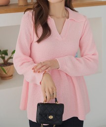 ♡新品未使用タグ付♡Meraki.フェミニンペプラムトップス ピンク フェミニンペプラムトップス 裾フレア ペプラム パフ袖 半袖 ブラウス