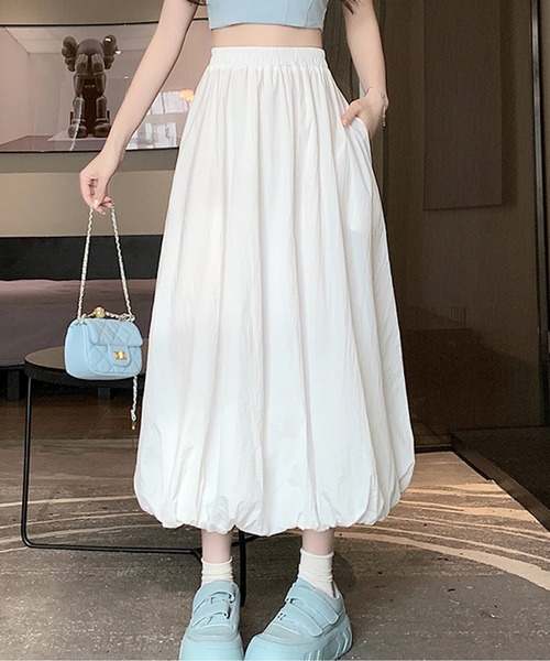AMAJI(アマジ)の「ギャザーバルーンスカート(スカート・レディース・グレー/ブラック/ホワイト・SMALL/MEDIUM/LARGE/X-LARGE)」の5枚目の写真