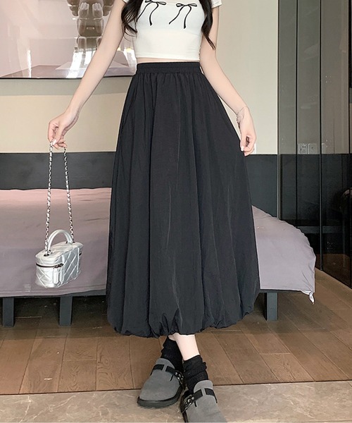 AMAJI(アマジ)の「ギャザーバルーンスカート(スカート・レディース・グレー/ブラック/ホワイト・SMALL/MEDIUM/LARGE/X-LARGE)」の6枚目の写真