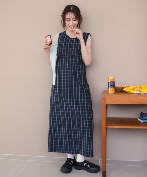 セール】【大人気！HIT ITEM！】【新色追加】チェック柄ロング