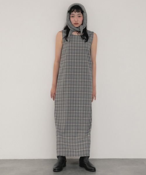 HEILIS(ヘイリス)の「【大人気!HIT ITEM!】【新色追加】チェック柄ロングワンピース/ネイビー 韓国 ビンテージ ガーリー フェミニン トラッド 春服 夏服 秋服 冬服 ブラック ブラウン ロング(ワンピース・レディース・ネイビー/ブラウン/ブラック・FREE)」の20枚目の写真