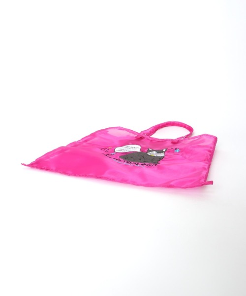 Three Four Time（ｽﾘｰﾌｫｰﾀｲﾑ）の「刺繍チュールナイロントート（トートバッグ・レディース・ブラック/ホワイト/ピンク・FREE）」の22枚目の写真