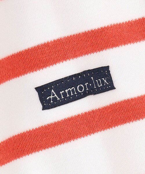 23区 S(ニジュウサンクチイサイサイズ)の「【洗える】Armor-lux スムース クロップド ボーダー カットソー(Tシャツ/カットソー・レディース・レッド系1/ネイビー系1/カーキ系1/パイングリーン系1・32)」の10枚目の写真