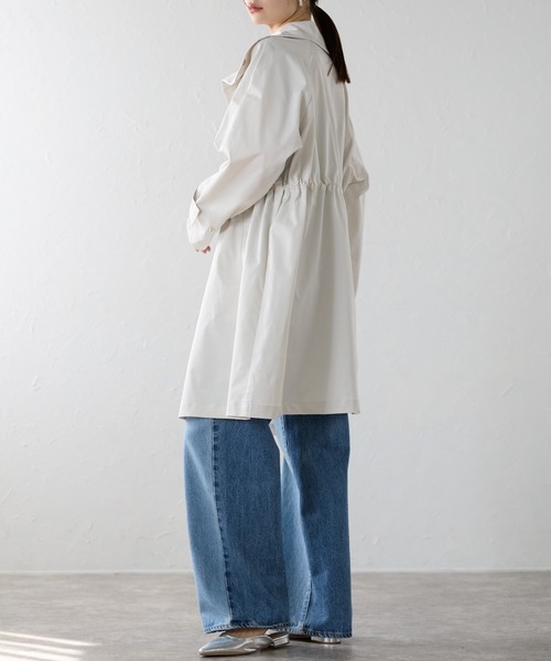 r.（アールドット）の「スタンドカラーコート（その他アウター・レディース・アイボリー/ネイビー・FREE）」の13枚目の写真