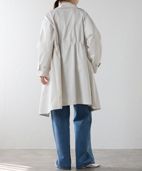 r.（アールドット）の「スタンドカラーコート（その他アウター・レディース・アイボリー/ネイビー・FREE）」の14枚目の写真