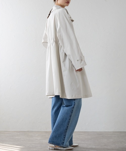 r.（アールドット）の「スタンドカラーコート（その他アウター・レディース・アイボリー/ネイビー・FREE）」の15枚目の写真