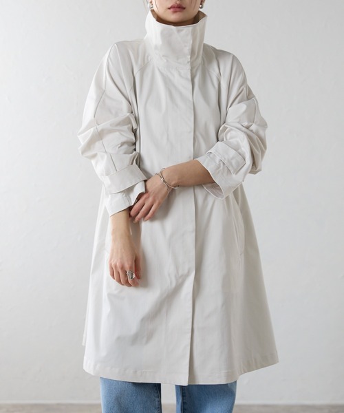 r.（アールドット）の「スタンドカラーコート（その他アウター・レディース・アイボリー/ネイビー・FREE）」の17枚目の写真
