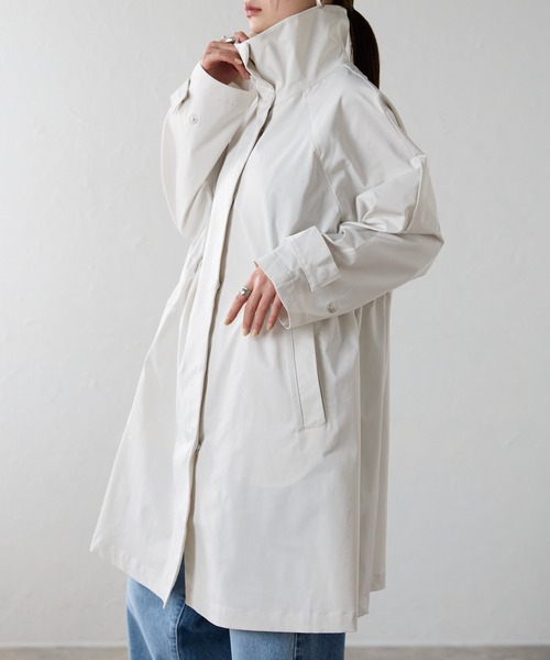 r.（アールドット）の「スタンドカラーコート（その他アウター・レディース・アイボリー/ネイビー・FREE）」の20枚目の写真