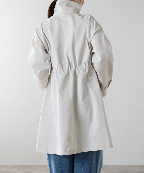 r.（アールドット）の「スタンドカラーコート（その他アウター・レディース・アイボリー/ネイビー・FREE）」の21枚目の写真