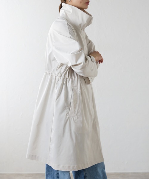 r.（アールドット）の「スタンドカラーコート（その他アウター・レディース・アイボリー/ネイビー・FREE）」の22枚目の写真