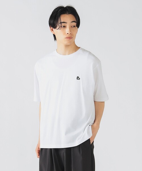 BEAMS HEART（ビームスハート）の「【ユニセックス】B-HEARTロゴ ワンポイント Tシャツ（Tシャツ/カットソー・メンズ・ホワイト/ブラック・M/L/XL/S）」の5枚目の写真