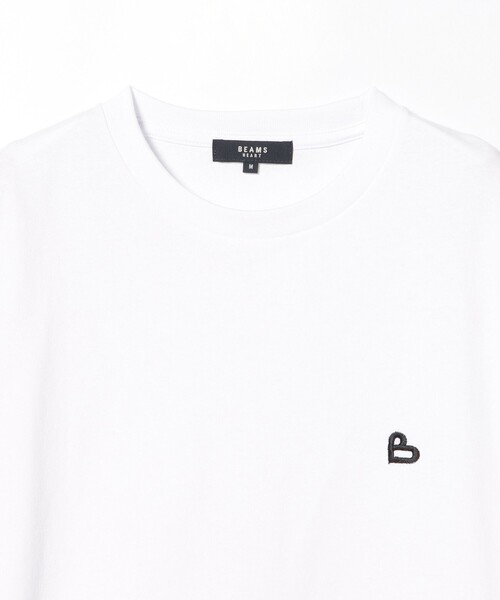 BEAMS HEART（ビームスハート）の「【ユニセックス】B-HEARTロゴ ワンポイント Tシャツ（Tシャツ/カットソー・メンズ・ホワイト/ブラック・M/L/XL/S）」の12枚目の写真