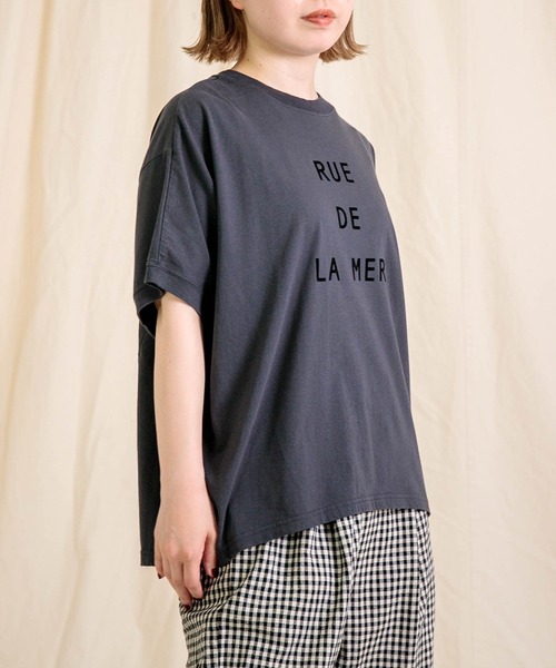 Brocante（ブロカント）の「[Brocante / ブロカント] 30/-ベーシック天竺 ココンTシャツ（Tシャツ/カットソー・レディース・ベージュ/チャコールグレー/スカイブルー/ホワイト・2）」の17枚目の写真
