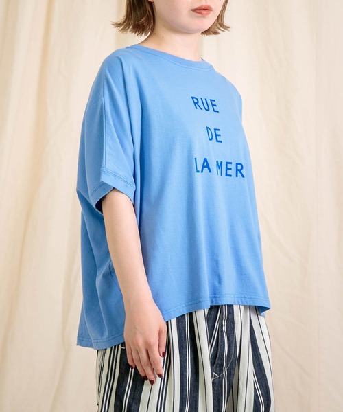 Brocante（ブロカント）の「[Brocante / ブロカント] 30/-ベーシック天竺 ココンTシャツ（Tシャツ/カットソー・レディース・ベージュ/チャコールグレー/スカイブルー/ホワイト・2）」の7枚目の写真