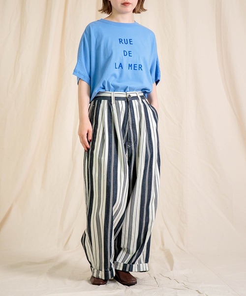 Brocante（ブロカント）の「[Brocante / ブロカント] 30/-ベーシック天竺 ココンTシャツ（Tシャツ/カットソー・レディース・ベージュ/チャコールグレー/スカイブルー/ホワイト・2）」の8枚目の写真