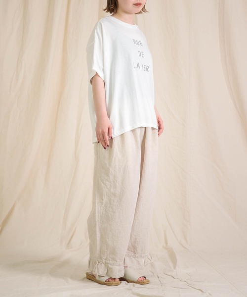 Brocante（ブロカント）の「[Brocante / ブロカント] 30/-ベーシック天竺 ココンTシャツ（Tシャツ/カットソー・レディース・ベージュ/チャコールグレー/スカイブルー/ホワイト・2）」の14枚目の写真
