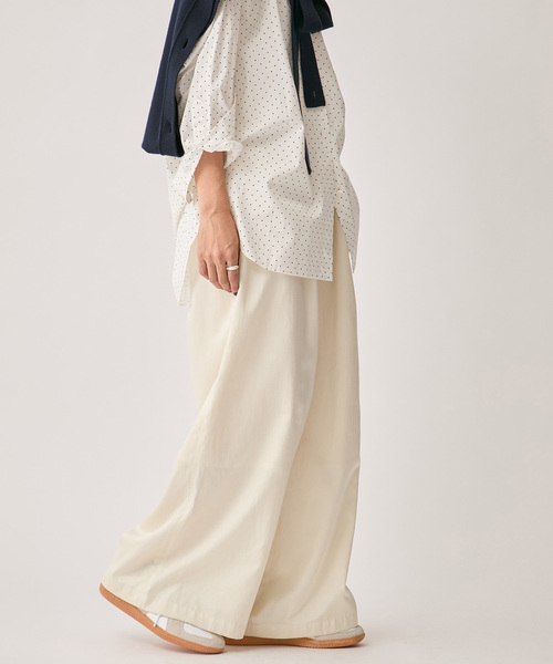 専用　新品　VERMEIL par iena シルクウールテーパードパンツ VERMEIL par iena（ヴェルメイユパーイエナ）の「シルクウール