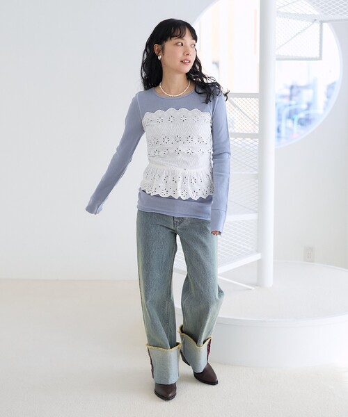 FRKM SCD*日本未入荷*メッシュスプライシング ロンT FREAK'S STORE/メッシュ ロンT/シアートップス｜Daytona Park