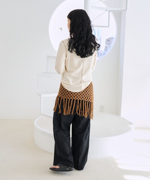 セール】メッシュ ロンT/シアートップス（Tシャツ/カットソー