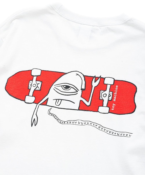 TOY　MACHINE（トイ　マシーン）の「TM HELLO SECT LONG TEE（Tシャツ/カットソー・メンズ・ホワイト/ライトブルー・L/M/XL）」の7枚目の写真