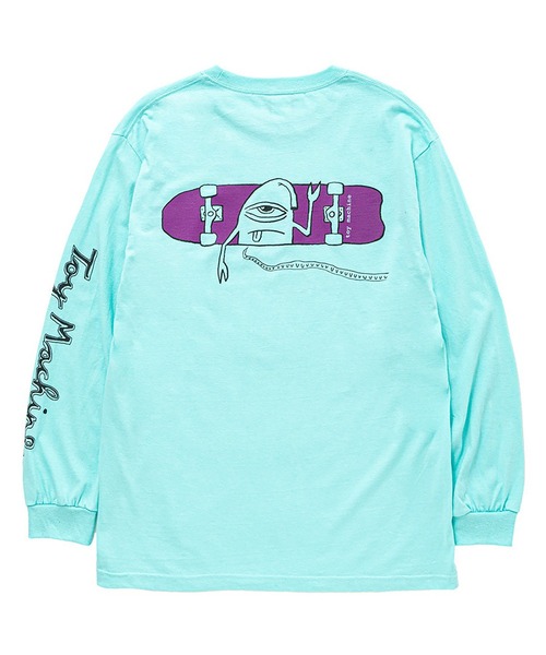 TOY　MACHINE（トイ　マシーン）の「TM HELLO SECT LONG TEE（Tシャツ/カットソー・メンズ・ホワイト/ライトブルー・L/M/XL）」の10枚目の写真