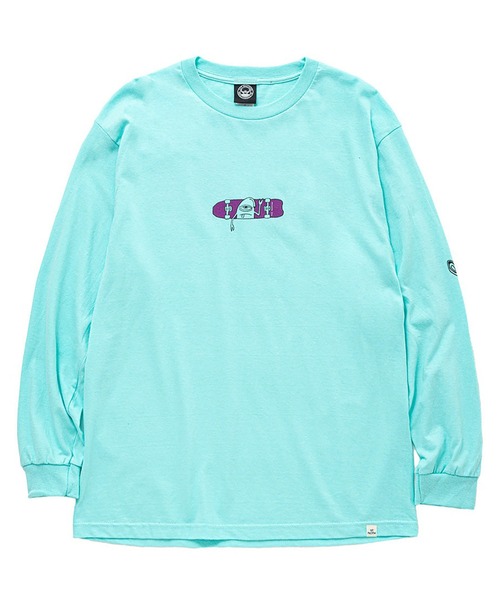 TOY　MACHINE（トイ　マシーン）の「TM HELLO SECT LONG TEE（Tシャツ/カットソー・メンズ・ホワイト/ライトブルー・L/M/XL）」の9枚目の写真