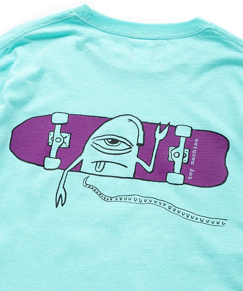 TOY　MACHINE（トイ　マシーン）の「TM HELLO SECT LONG TEE（Tシャツ/カットソー・メンズ・ホワイト/ライトブルー・L/M/XL）」の13枚目の写真